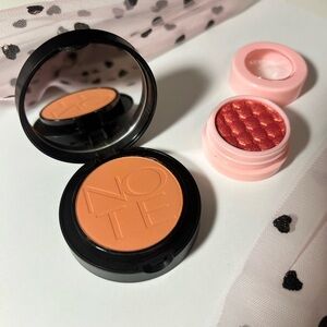 Ace Beaute Glamour Eyeshadow - Shimmering Pink & Note silk blush - BUNDLE